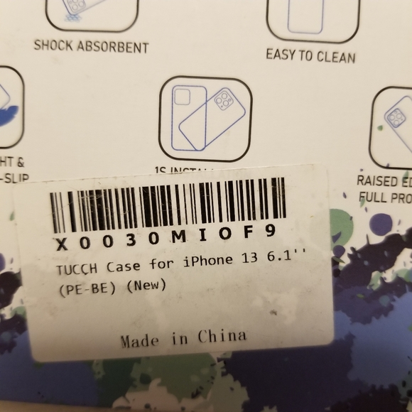 TUCCH New iphone 13 6.1" Phone Case & Screen Protector Clear Pink/Green Ombre - Picture 4 of 4